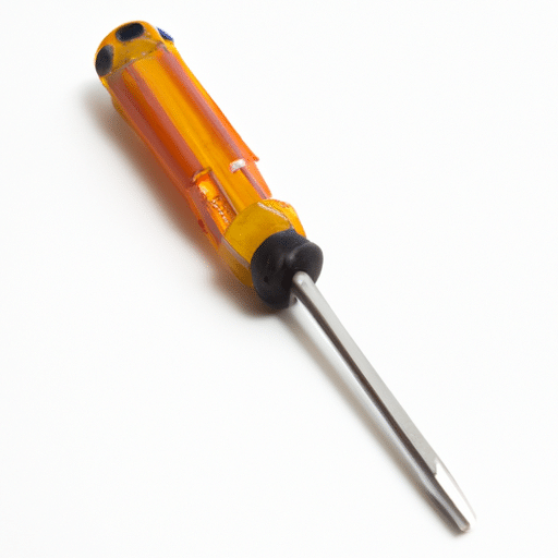 a screwdriver