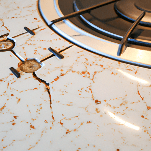 a small break on the kitchen appliance