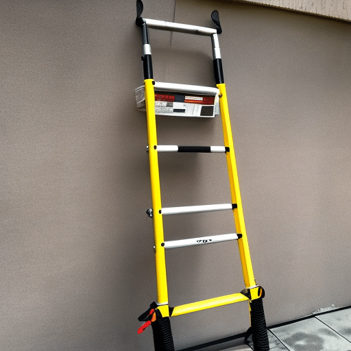 a stepper on the brown wall