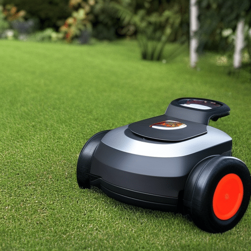 a three-wheeled robotic mowing machine