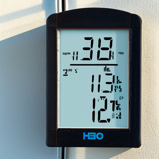 a weather station mounted on the wall