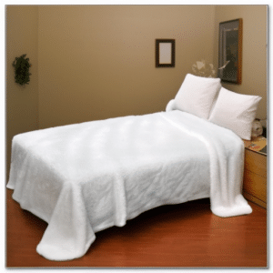 a white cosy bed