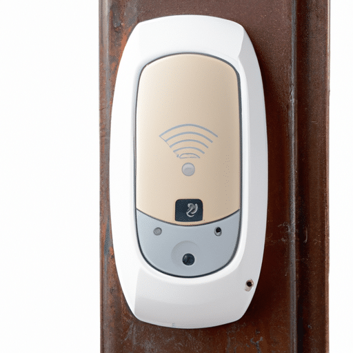a white device on the wall