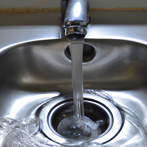 an open faucet