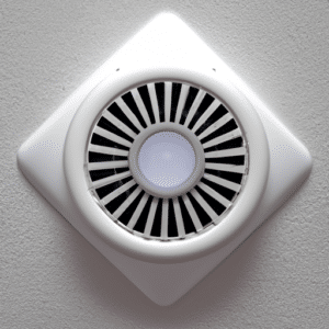 bathroom extractor fan on the ceiling