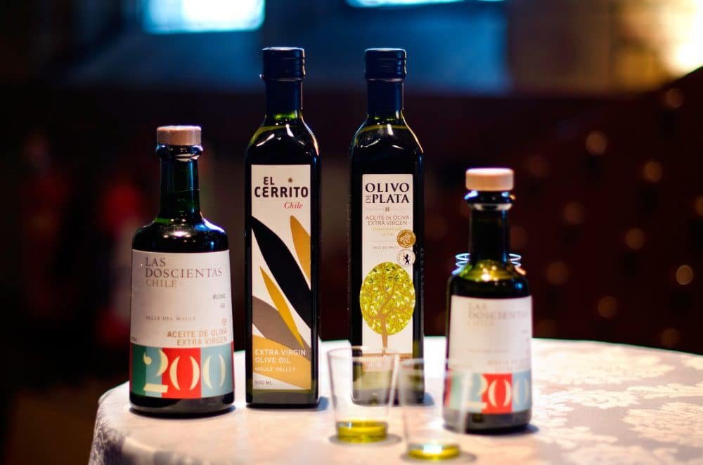 bottles of olive oil
