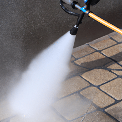 cleaning the ground