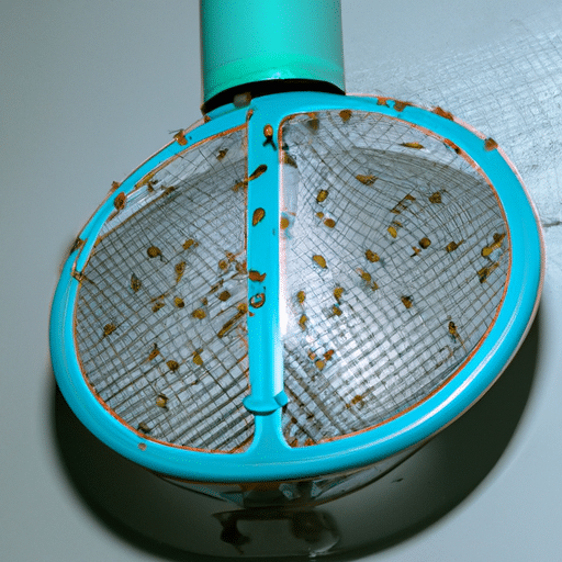 dead insects in a round equipment
