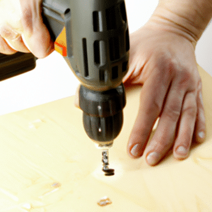 drilling hole on the table