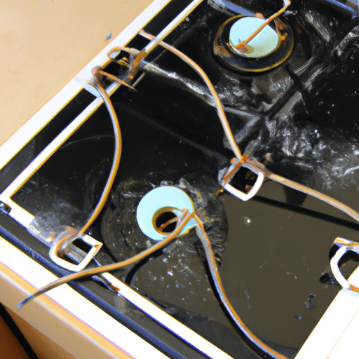 faulty wiring of a kitchen appliance