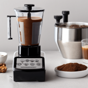 grinding-coffee-beans-using-blender