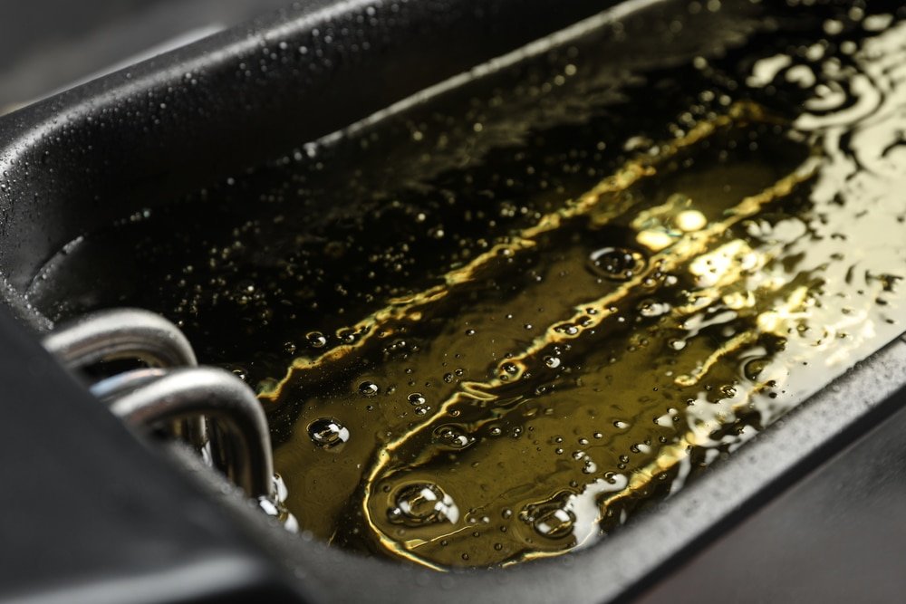 Hot cooking oil
