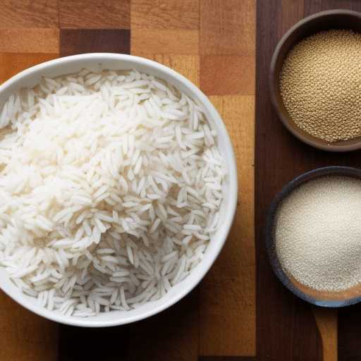 ingredients in bowls