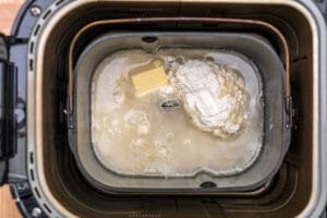 ingredients in bread machine
