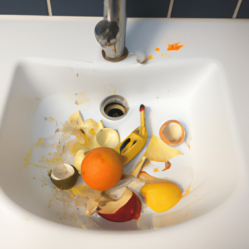 peelings on the sink