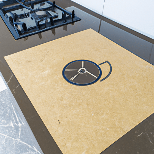 preparing the area for the new kitchen appliance