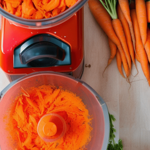 how to grate carrots in a food processor