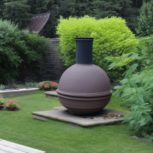 preparing to fix the clay chiminea