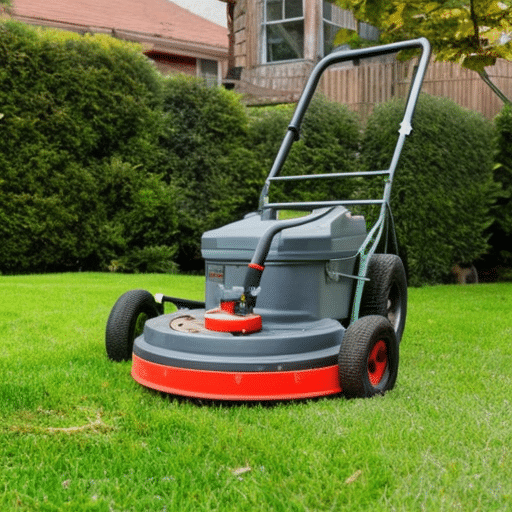 preparing to scarify the lawn