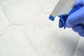 removing a stain using a liquid solution