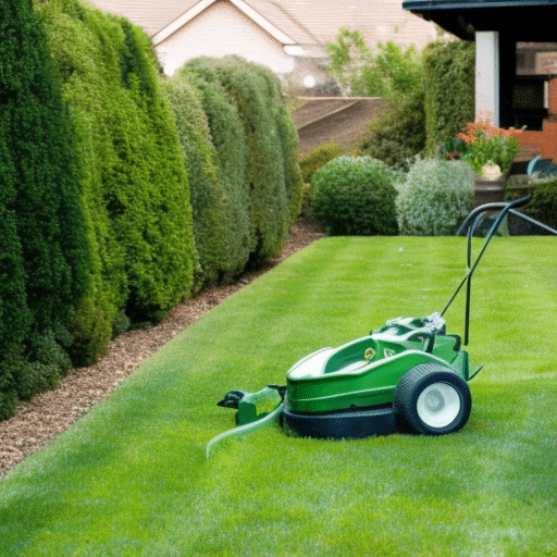 scarifiying grass using an electric device