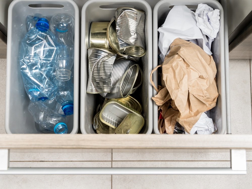 segregated trash