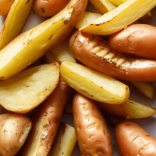 sliced potatoes