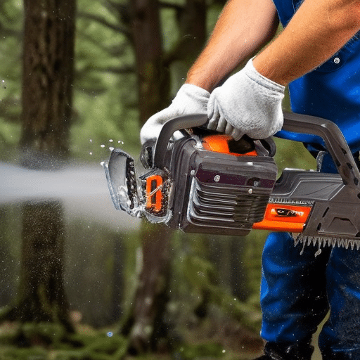 why is my electric chainsaw smoking