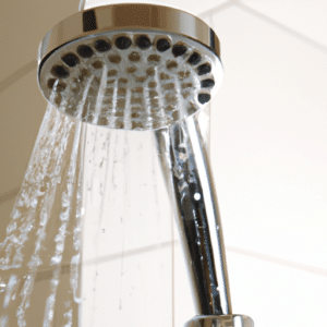 water dripping out from a shower