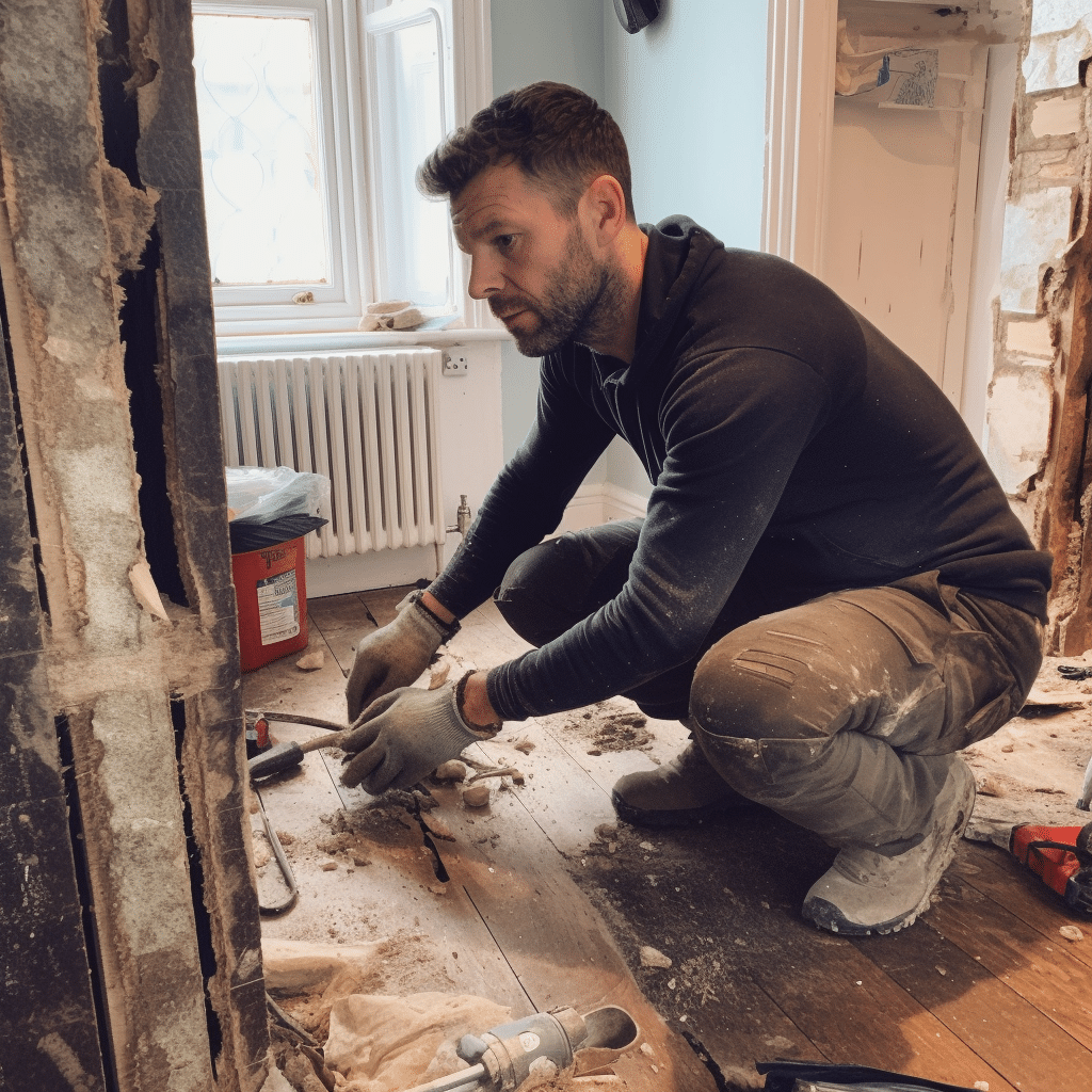 house happy doing DIY 1