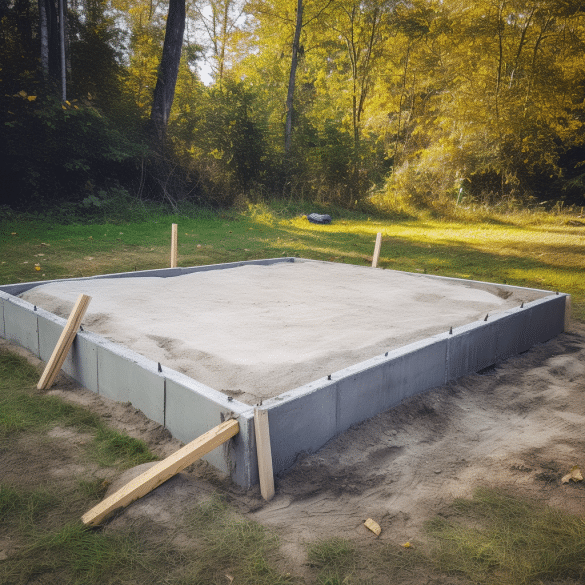 building a solid base for the gazebo