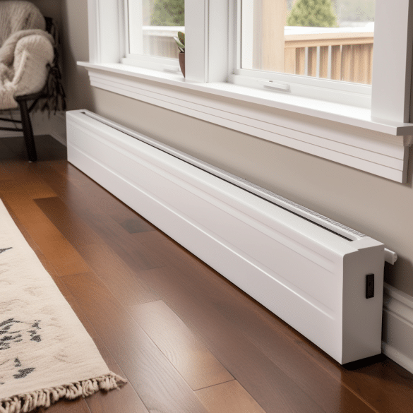 easy installation of baseboard electric heater