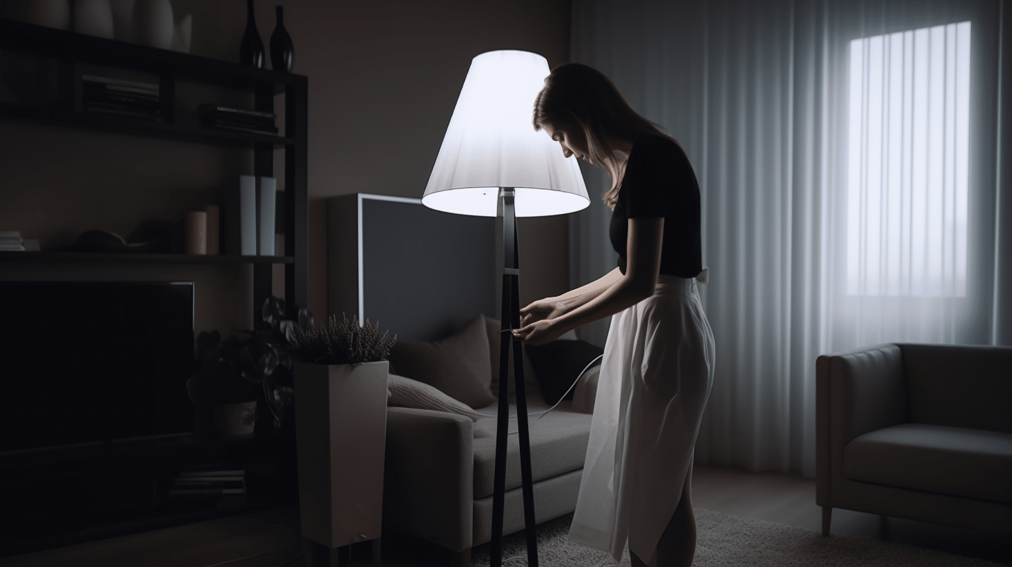 how to clean a floor lamp