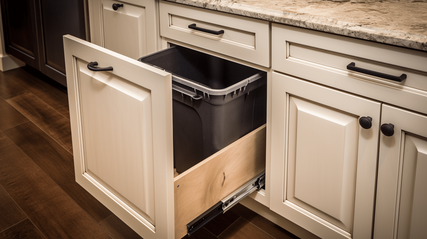 how to make a pull out kitchen bin