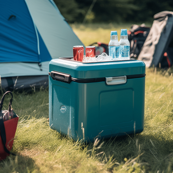 keep drinks cool with an electric outdoor cooler