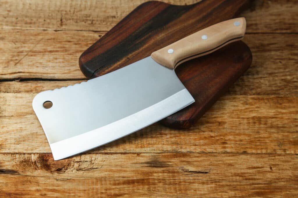 using chef knives with holes