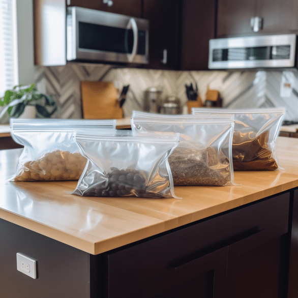 ziploc bags keep food fresh and organized