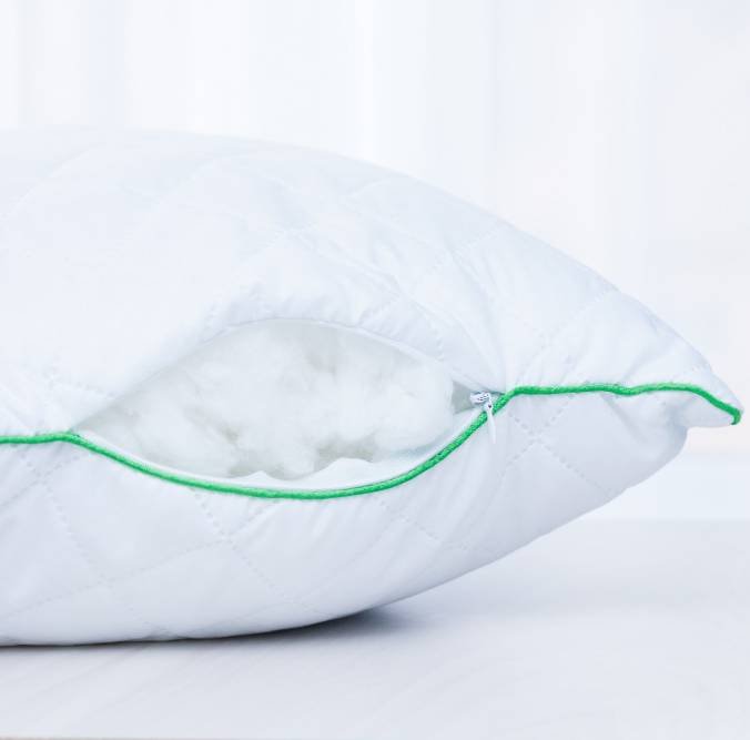 a hypoallergenic pillow with polyester filler