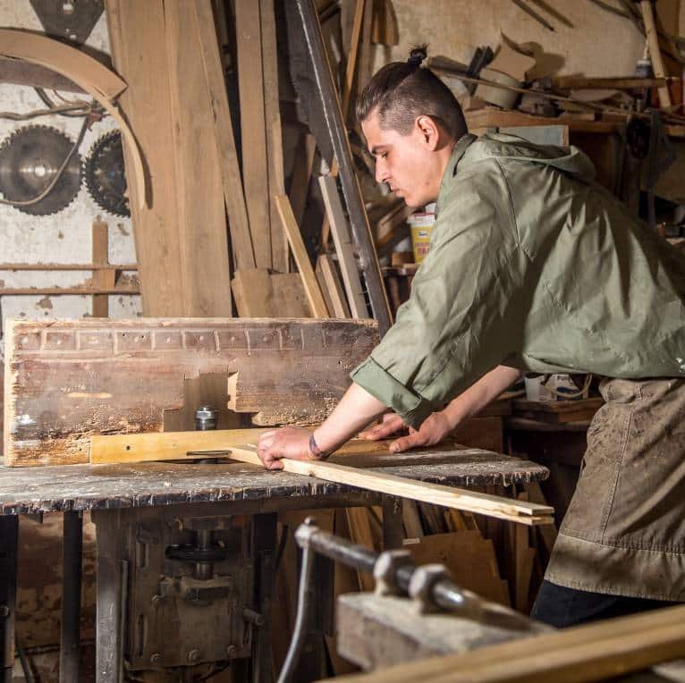a man working on the machine