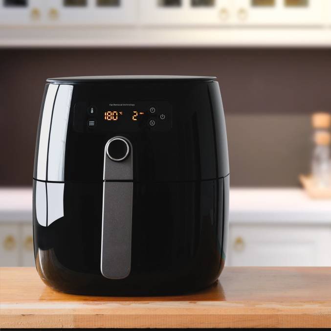 air fryer machine in the kitchen