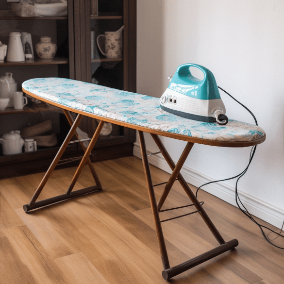 compact ironing board saves space in small homes