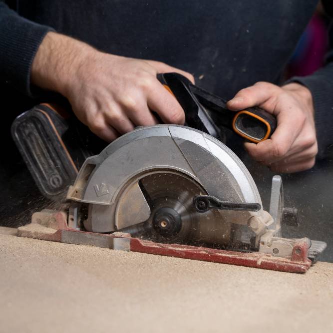 cutting mdf board using a circular saw
