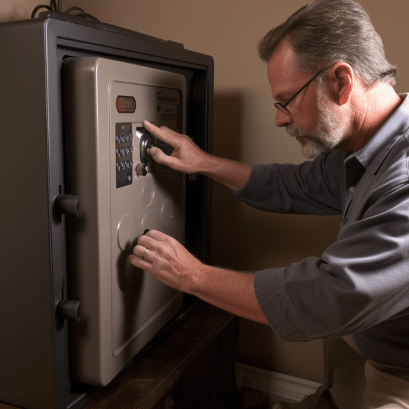 digital safe opens without traditional key