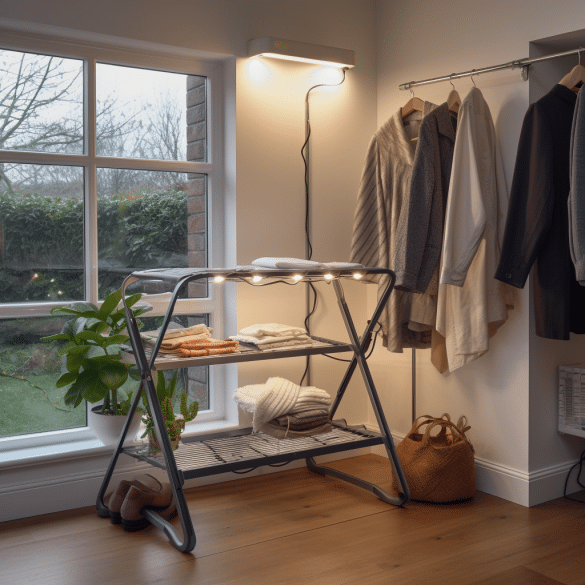 dry your clothes faster with heated clothes airers
