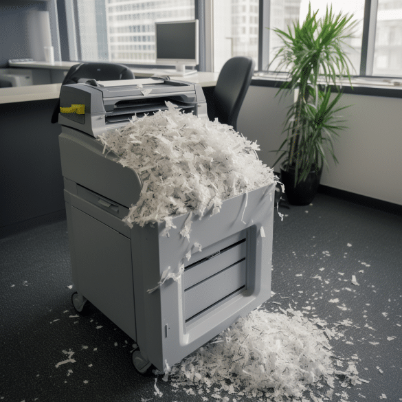 eliminate paper clutter by using a reliable shredder