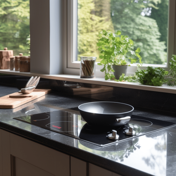 enjoy cooking with a view through the window
