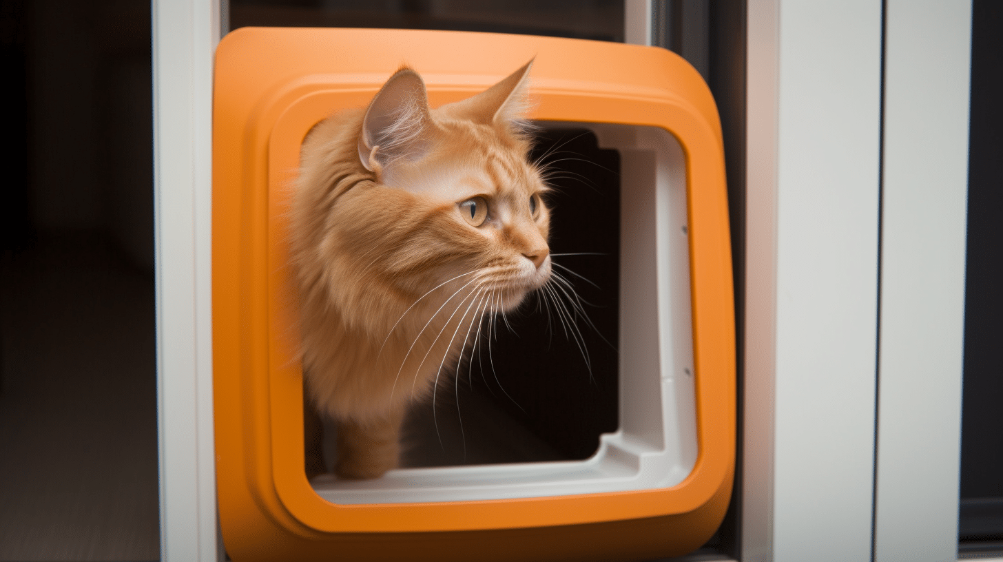 how to get your cat to use a microchip cat flap