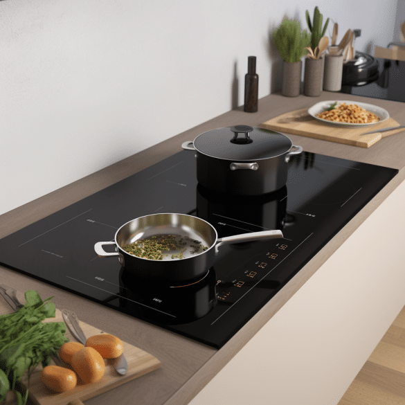 lower running costs with induction hobs