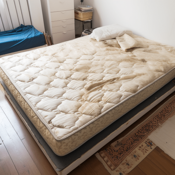overweight person damages mattress with excessive pressure