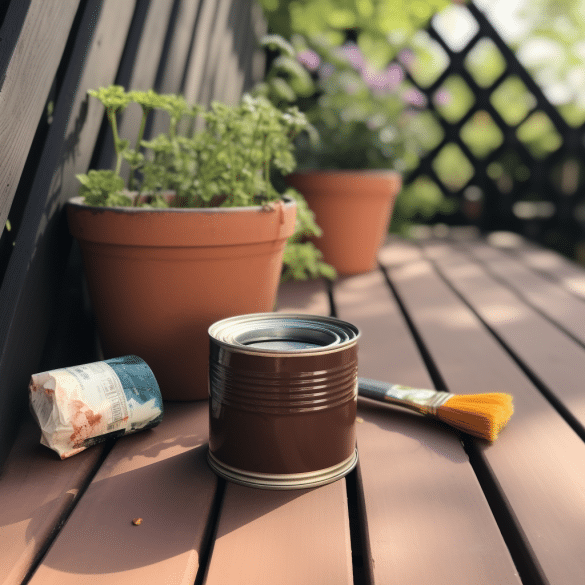 protect wood with decking oil and preserver